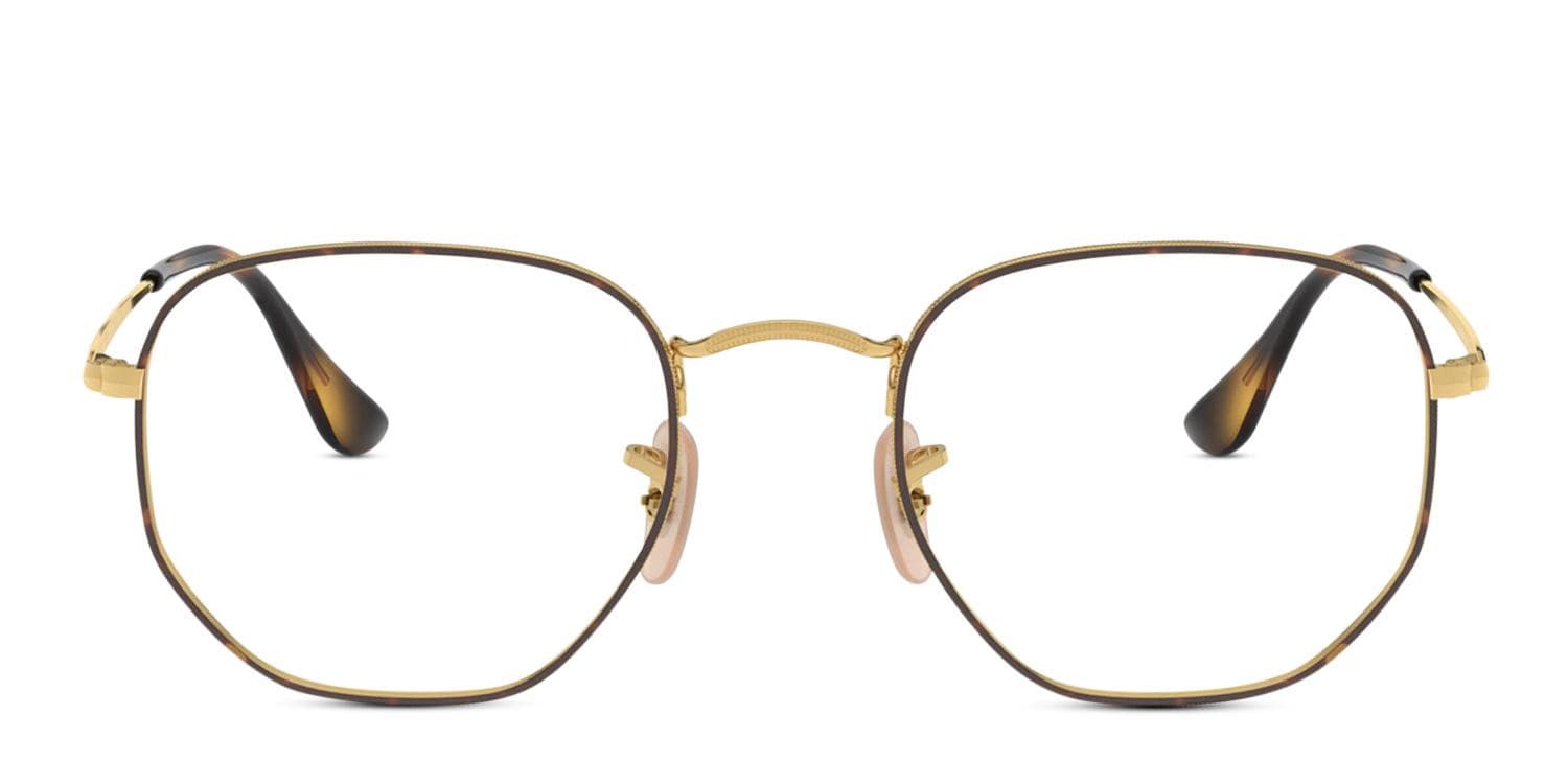 Ray-Ban 6448 Tortoise/Gold Eyeglasses | Includes FREE Rx Lenses
