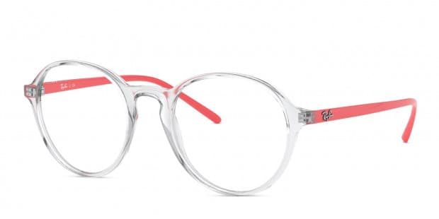 Ray Ban 7173 Clear Red Prescription Eyeglasses