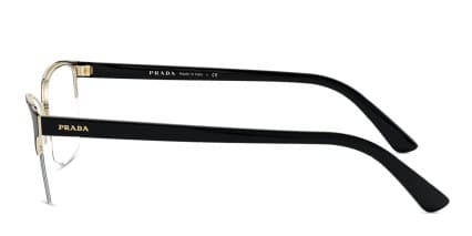 Prada PR 61XV Millennials Black/Gold glasses - Black / Gold - Side View