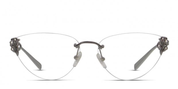 Versace VE1254B Gunmetal Prescription Eyeglasses