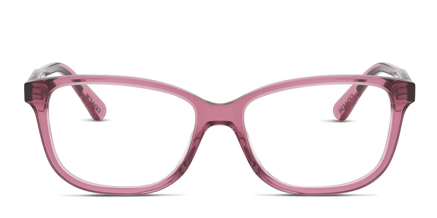 Coach HC6143 Clear Purple/Pink Eyeglasses | Includes FREE Rx Lenses