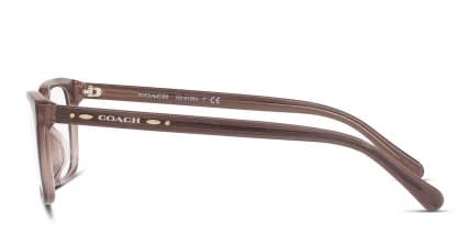 Coach HC6136U Clear Purple glasses - Clear / Purple - Side View