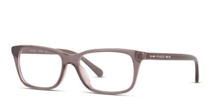Coach HC6136U Clear Purple glasses - Clear / Purple - Angle View