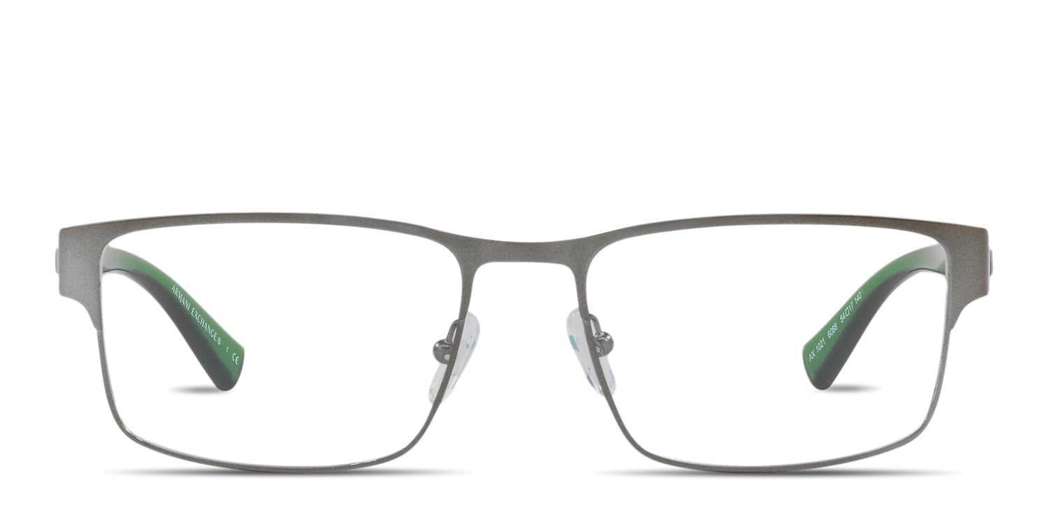 Armani Exchange AX1021 Gunmetal/Green Eyeglasses | Includes FREE