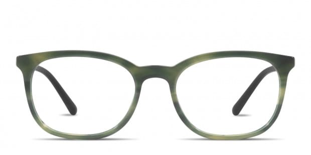 Burberry BE2266 Green Pattern Black Prescription Eyeglasses