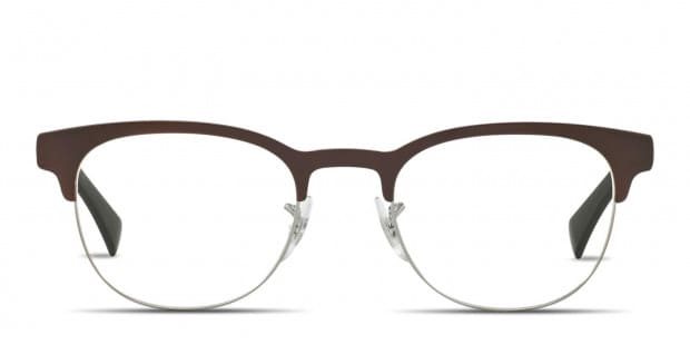 Ray Ban 6317 Brown Gunmetal Prescription Glasses