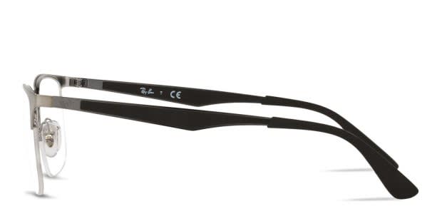 Ray-Ban 6362 Gunmetal/Black Eyeglasses | Includes FREE Rx Lenses