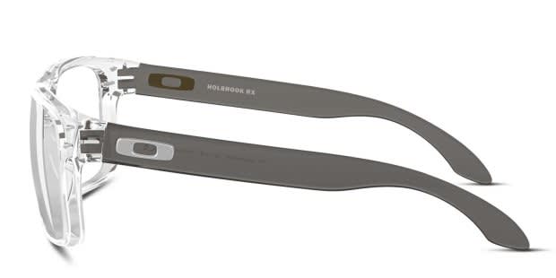 Oakley OX8156 Holbrook RX Clear/Gray Eyeglasses | Includes FREE Rx