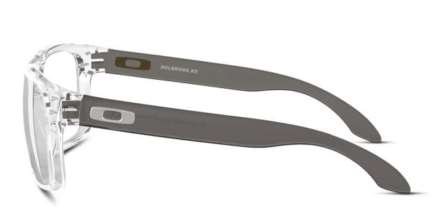 Oakley OX8156 Holbrook RX Clear/Gray Eyeglasses | Includes FREE Rx Lenses