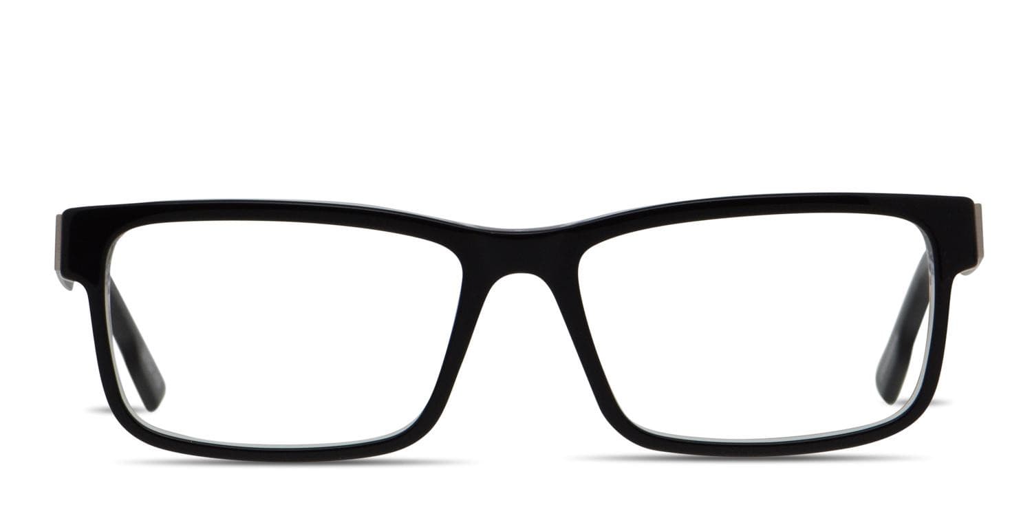 Spy Hale Shiny Black, Clear, Gunmetal glasses - Shiny Black / Clear / Gunmetal - Frontal View