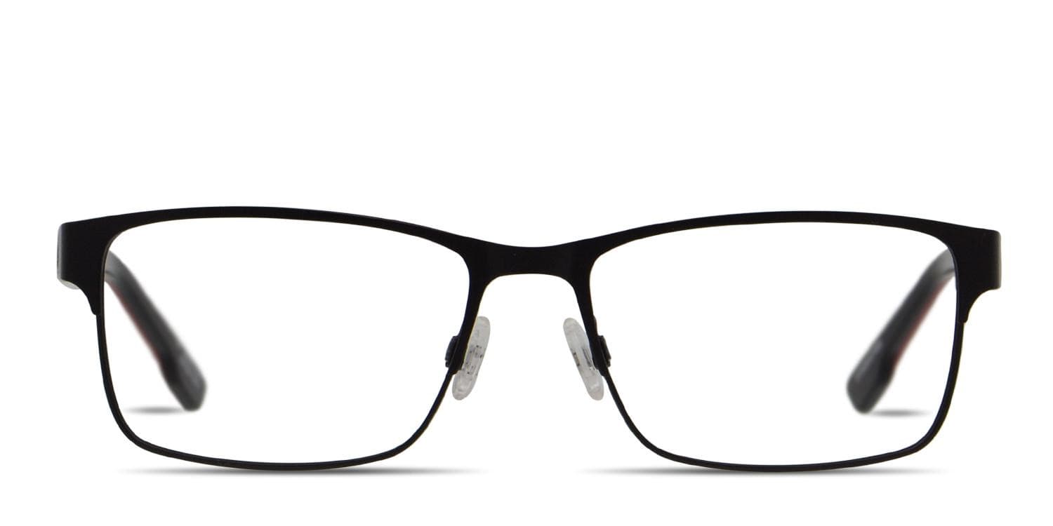 Spy Warren Black, Shiny Black, Red glasses - Black / Shiny Black / Red - Frontal View