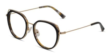 Champion Coco Black/Gold/Multicolor glasses - Black / Multicolor / Gold - Angle View