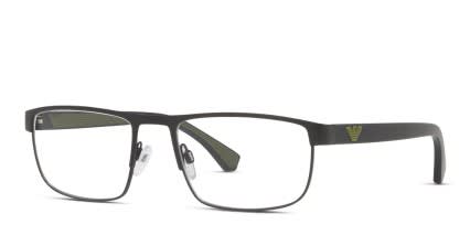 Emporio Armani EA1086 Black, Green glasses - Black / Green - Angle View