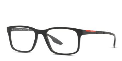 Prada Linea Rossa PS 01LV Black glasses - Black - Angle View