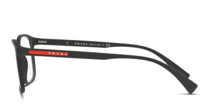 Prada Linea Rossa PS 04IV Black glasses - Black - Side View