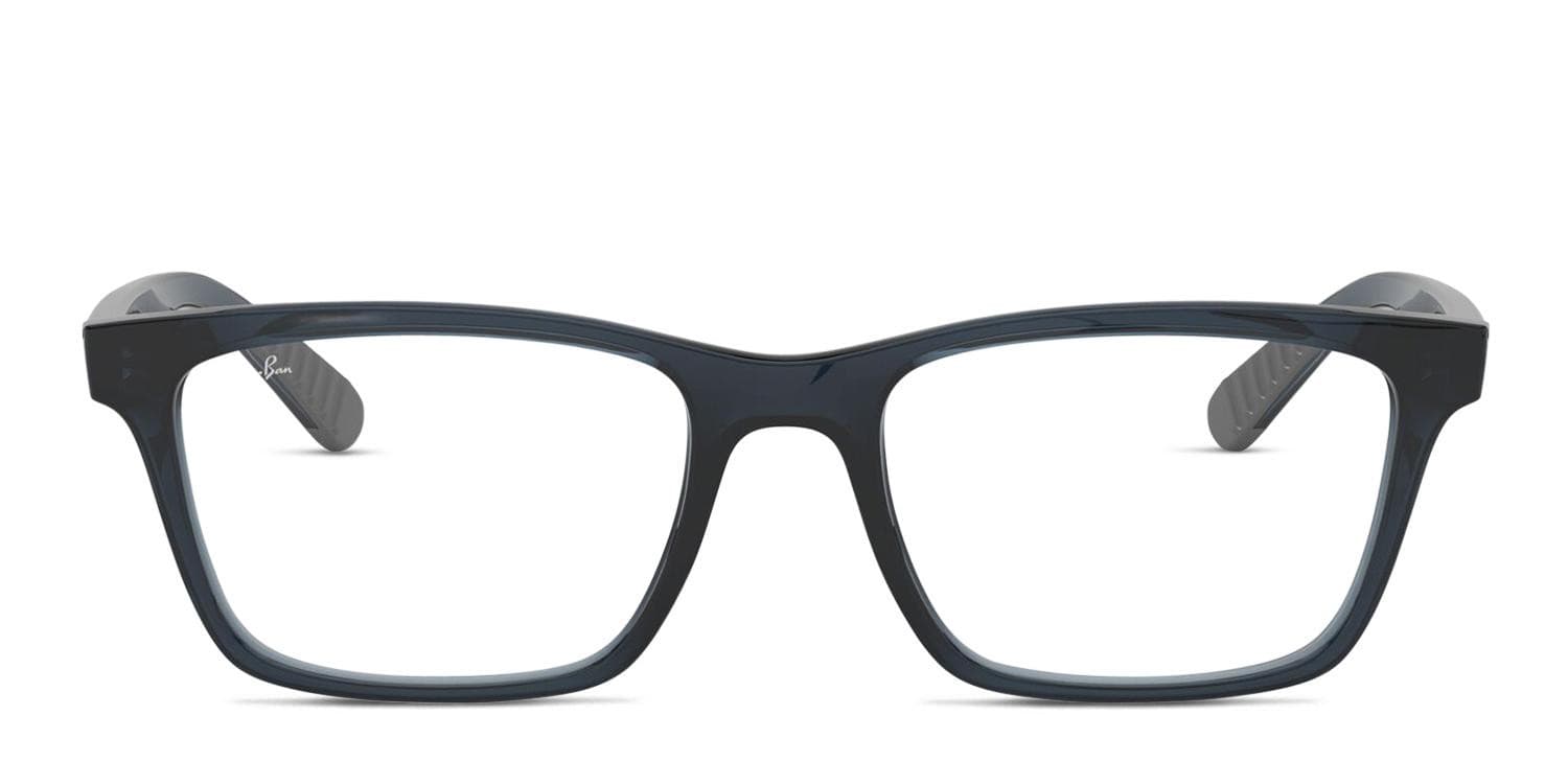 Ray-Ban 7025 Blue, Gray, Clear glasses - Blue / Gray / Clear - Frontal View