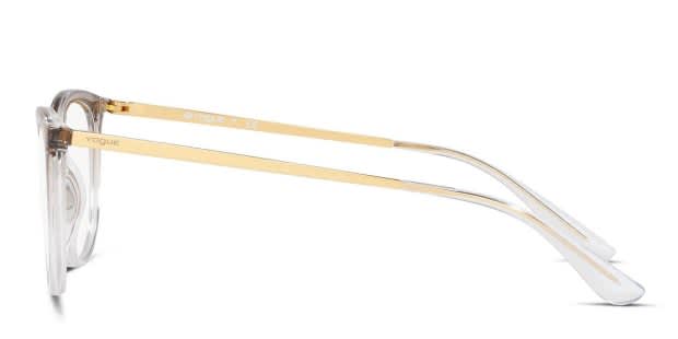 Vogue B+ ファンボード クリーム色 Vogue VO5276 Brown/Clear/Gold Eyeglasses | Includes FREE Rx Lenses