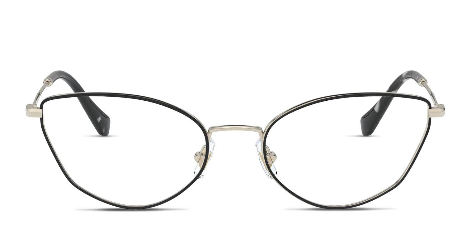 Miu Miu MU 51SV Black/Gold glasses - Black / Gold - Frontal View