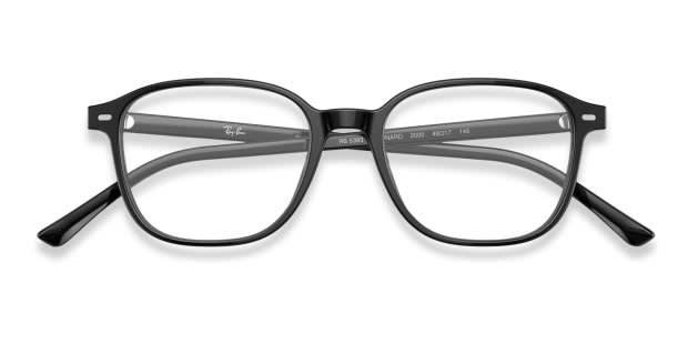 Ray-Ban RX5393 Leonard Shiny Black Eyeglasses | Includes FREE Rx
