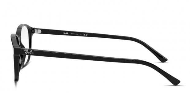 Ray-Ban RX5393 Leonard Shiny Black Eyeglasses | Includes Ray-Ban RX5393 Leonard Shiny Black Eyeglasses | Includes