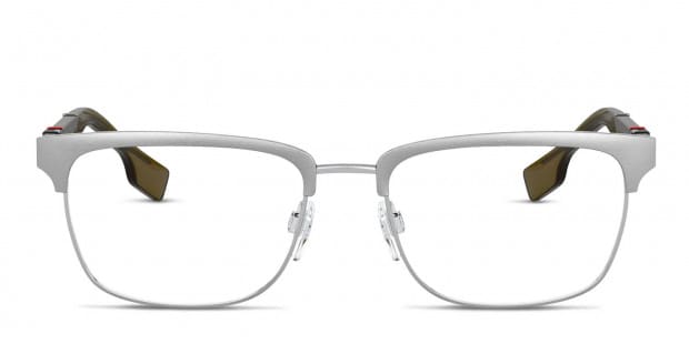Burberry BE1348 Alba Silver/Olive Prescription Eyeglasses