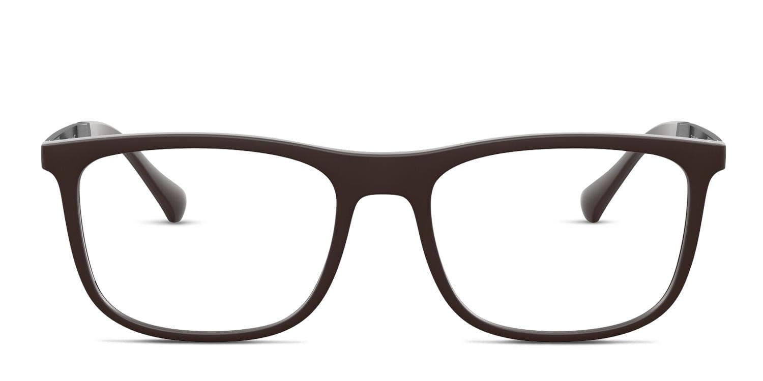 Emporio Armani EA3170 Brown, Gunmetal glasses - Brown / Gunmetal - Frontal View