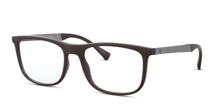 Emporio Armani EA3170 Brown, Gunmetal glasses - Brown / Gunmetal - Angle View