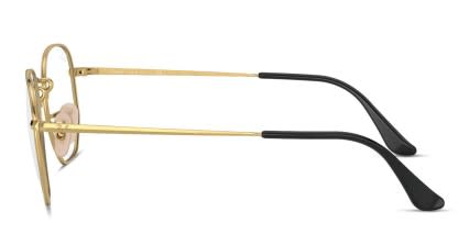 Ray-Ban RX6448 Black/Gold glasses - Black / Gold - Side View