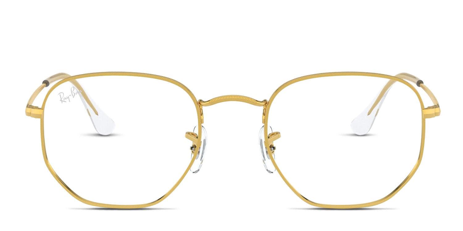 Ray-Ban 6448 Gold/Clear Eyeglasses | Includes FREE Rx Lenses