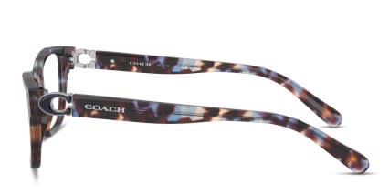 Coach HC6154 Blue Tortoise glasses - Tortoise / Blue - Side View