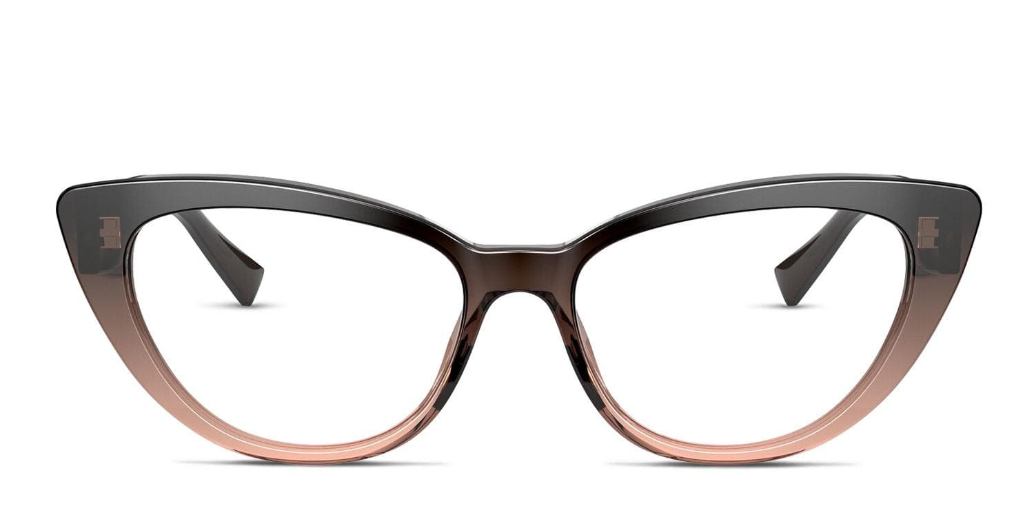 Versace VE3286 Brown/Clear Eyeglasses | Includes FREE Rx Lenses