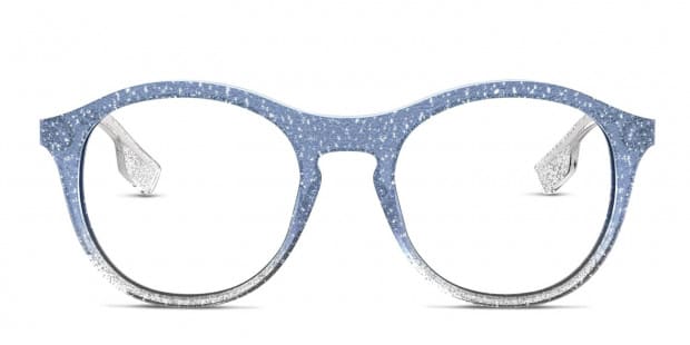 Burberry Be2287 Blue Clear Glitter Silver Prescription Eyeglasses