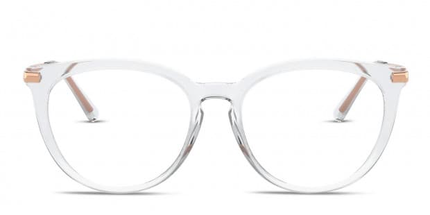 Michael Kors MK4074 Quintana Clear/Rose Gold Prescription Eyeglasses