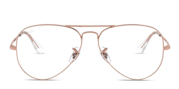Ray-Ban RX6489 Aviator Rose Gold Eyeglasses | Includes FREE  display picture 2