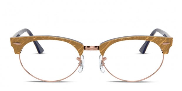 Ray ban clubmaster transparent gold hotsell