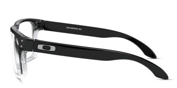 Oakley OX8156 Holbrook RX Shiny Black/Clear Eyeglasses | Includes