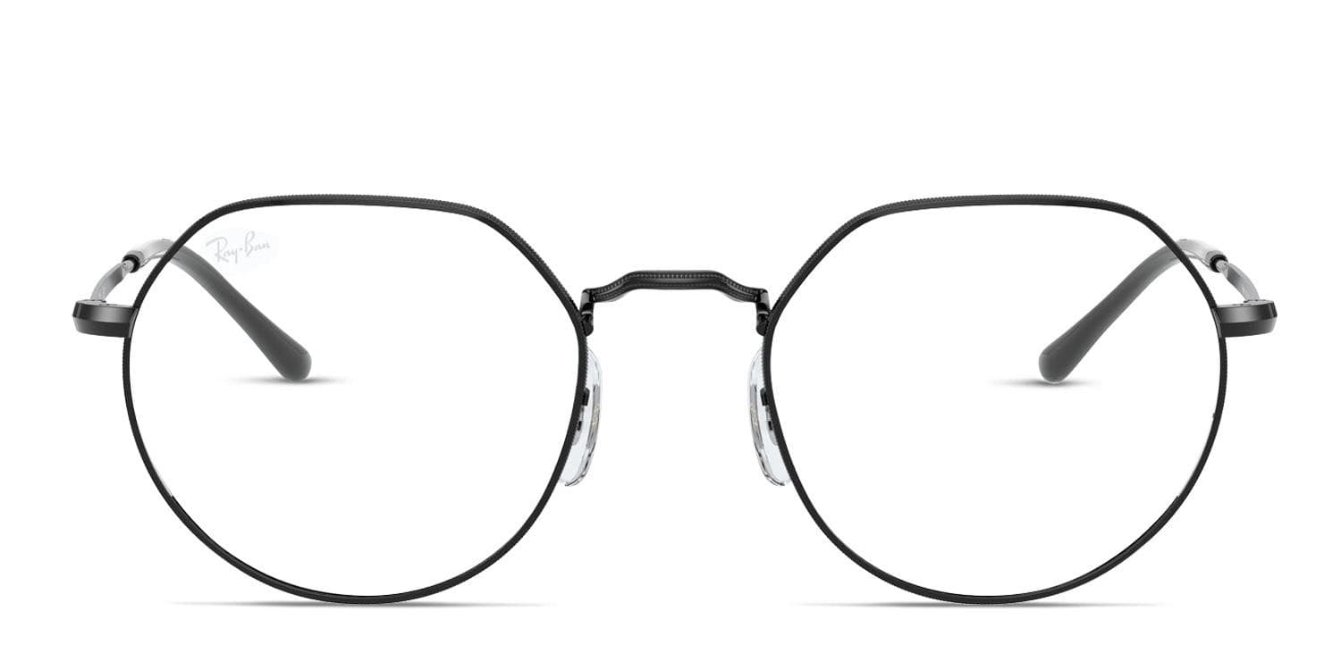 Ray-Ban RX6465 Jack Shiny Black glasses - Shiny Black - Frontal View