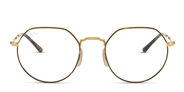 Ray-Ban RX6465 Jack Tortoise/Gold Eyeglasses | Includes FREE Rx Lenses