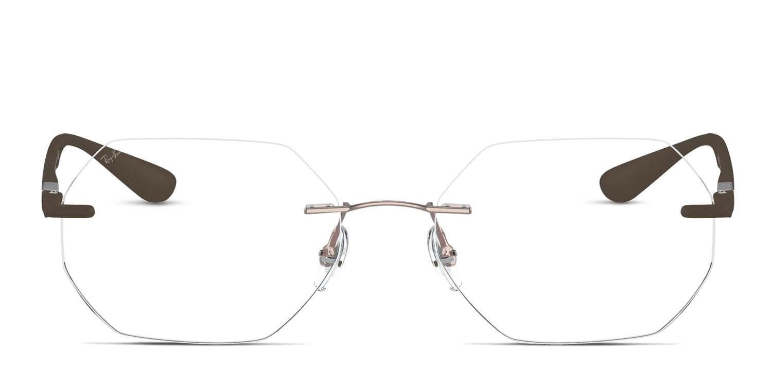 Ray-Ban RX8765 Brown glasses - Brown - Frontal View