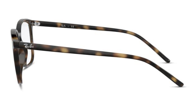 Ray-Ban RX7185 Brown/Tortoise Eyeglasses | Includes FREE Rx Lenses