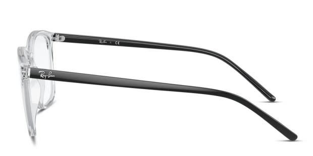 【返品交換不可】 Ray-Ban Lenses Rx FREE Includes | Eyeglasses Clear/Black RX7185 小物