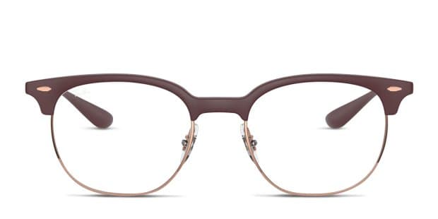 ペレグレイス Ray-Ban RX7186 Purple/Rose Gold Prescription Eyeglasses