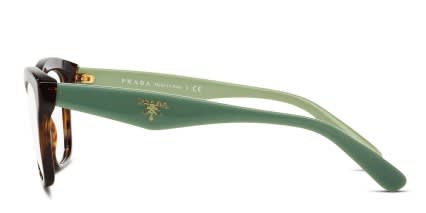 Prada PR 29RV Tortoise, Green glasses - Tortoise / Green - Side View