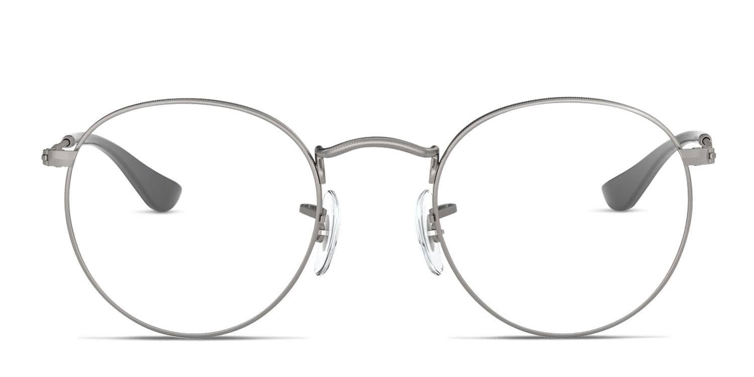 Ray-Ban RX3447V Round Metal Gunmetal glasses - Gunmetal - Frontal View