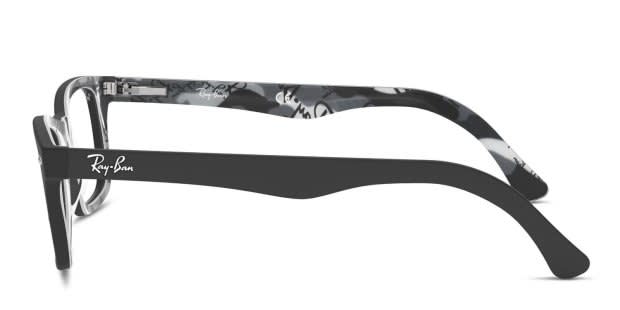 Ray-Ban RX5228 Black/Gray/Tortoise Eyeglasses | Includes FREE Rx