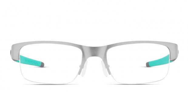 Oakley Crosslink 0.5 Silver Gray Teal Prescription Eyeglasses