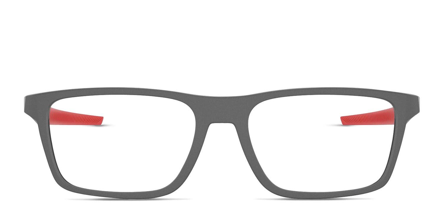 Oakley OX8164 Port Bow Gray, Red glasses - Gray / Red - Frontal View