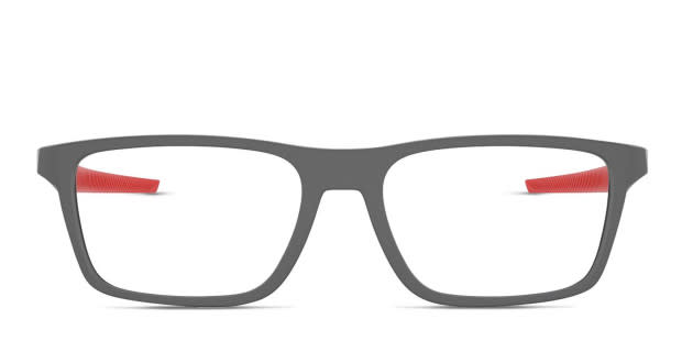 Oakley OX8164 Port Bow Gray/Red Eyeglasses | Includes FREE