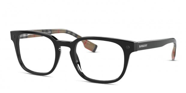 Burberry men's be1012 eyeglasses shiny black 50mm sales