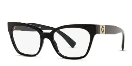 Versace VE3294 Shiny Black glasses - Shiny Black - Angle View